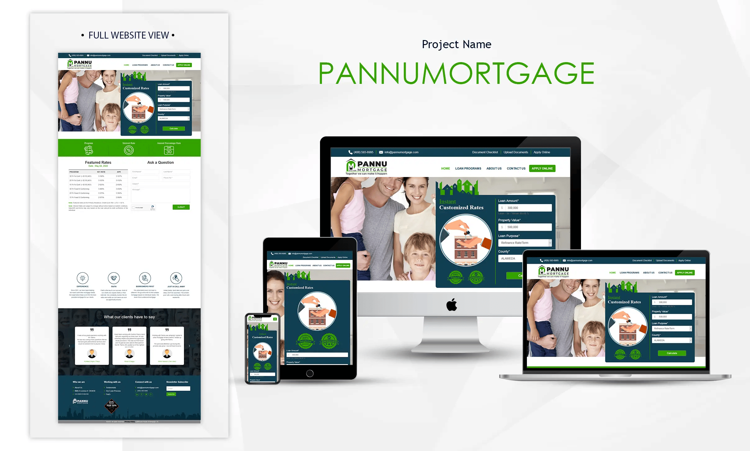 Pannu Mortgage - Best eCommerce Website Designs