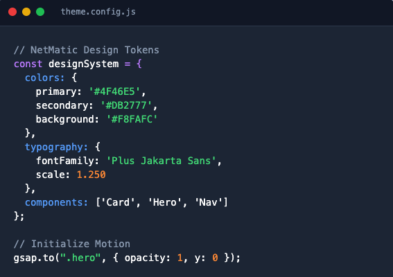 Code for design system