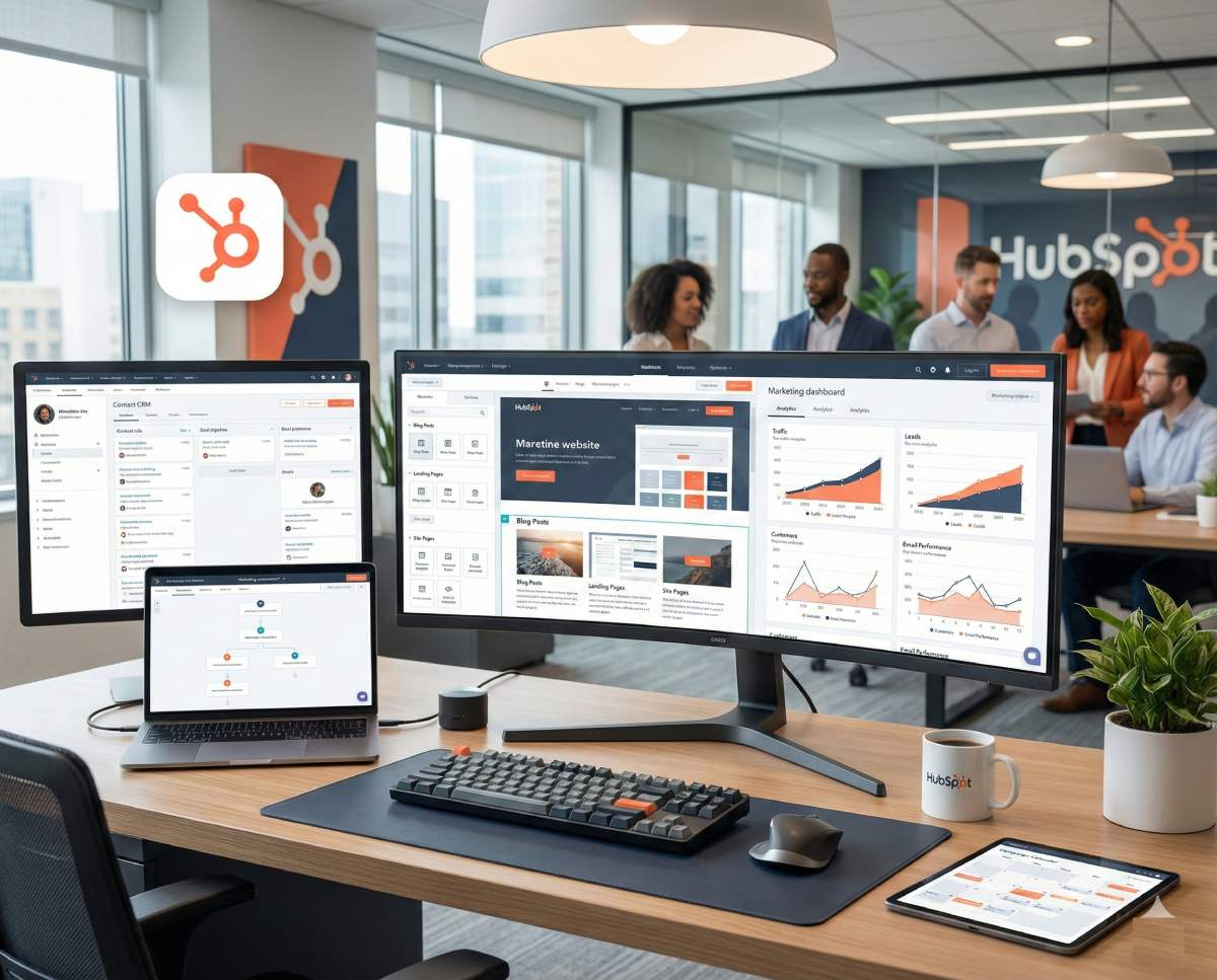 HubSpot CMS design and development services - marketing workspace