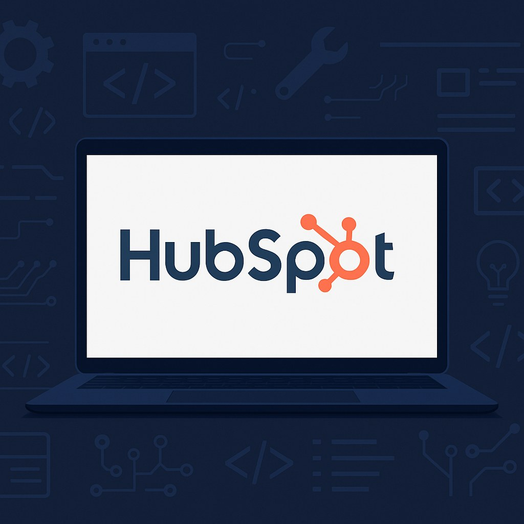 HubSpot laptop graphic