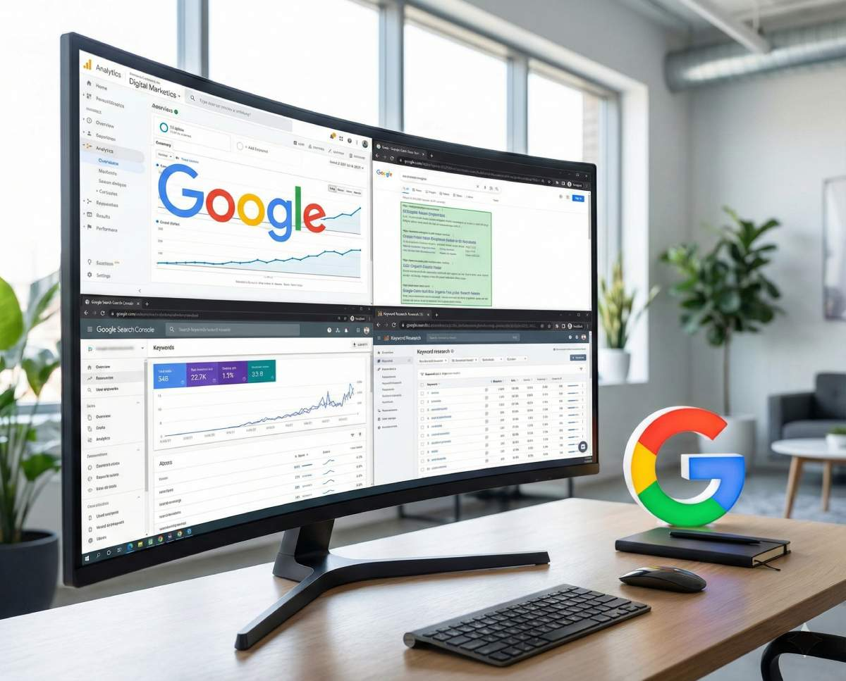 SEO services and search engine optimization - analytics workspace