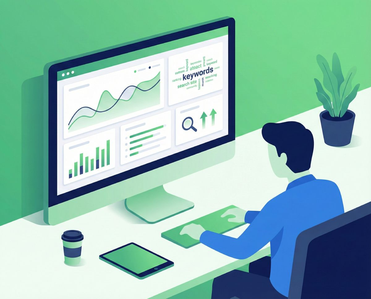 Professional SEO services and search engine optimization illustration