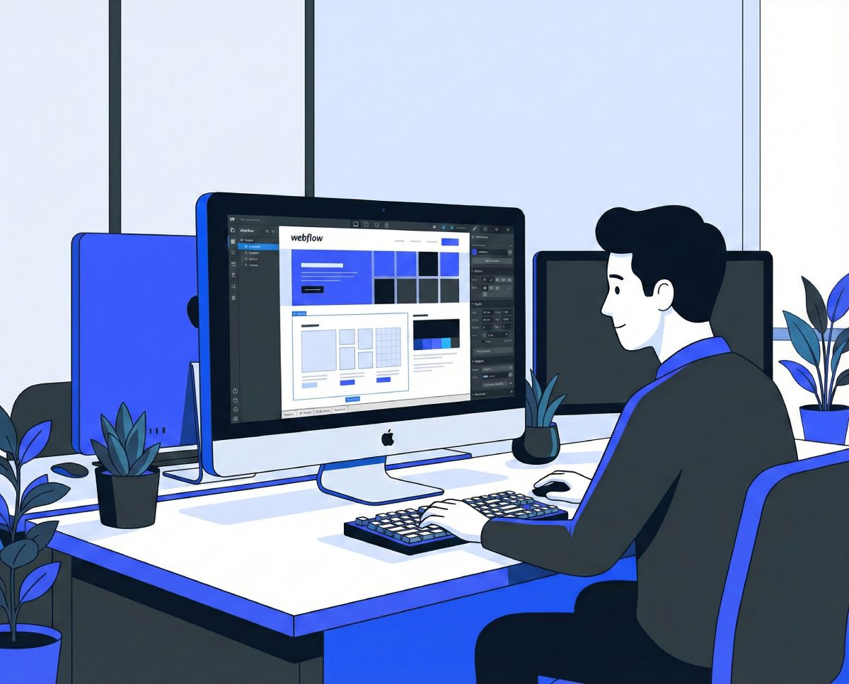 Custom WordPress website development and design workspace